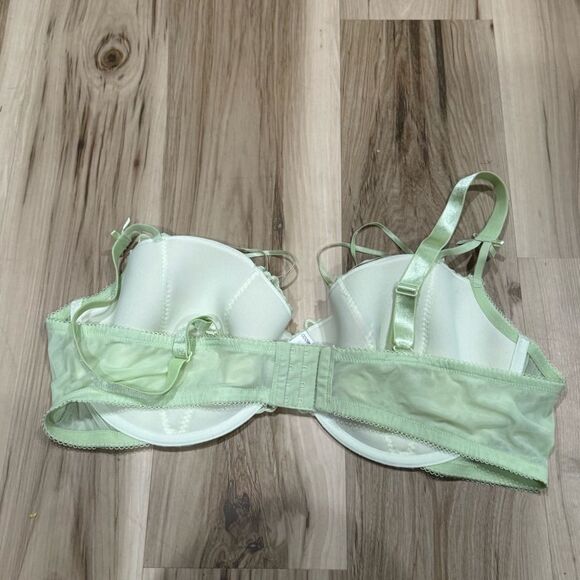 Adore Me Light Lime Green Underwire Bra With Bow Women’s 46DDD - Picture 4 of 4